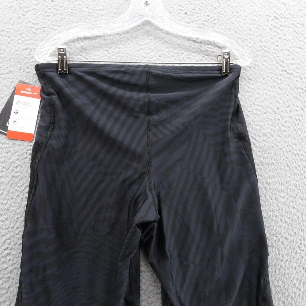 Speedo Eco Pro LT Mens Swim Shorts Size 38 Black Drawstring‎ UPF 50+ NWT